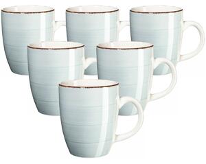 Set căni ceramice Mäser Bel Tempo 380 ml, 6 buc., albastru deschis