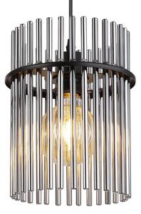 Globo Suspensie Gorley, lungime 110 cm, gri fumuriu, 4 lumini, sticlă, reglabil, Gri, Camera de zi / sufragerie, Sticlă, Modern