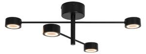 Plafoniere Nordlux, Clyde Flex, reglabil, Negru, dormitor, Metal