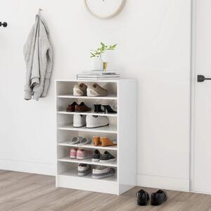 Pantofar, alb extralucios, 60x35x92 cm, PAL