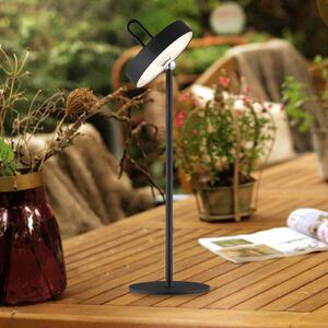 JUST LIGHT. Amag LED lampă de masă reîncărcabilă, negru, fier, IP44