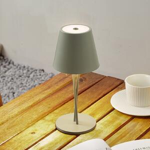Lindby LED lampă de masă reîncărcabilă Janea CROSS, verde, metal