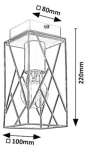 Rabalux Boire lampă de tavan 1x40 W negru 71021