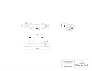 Villeroy & Boch Universal Taps & Fittings baterie de duș perete da auriu TVS00001700076