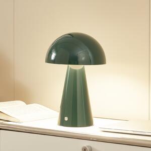 Lindby LED lampă de masă reîncărcabilă Nevijo, verde, Ø20 cm, USB, dimabil