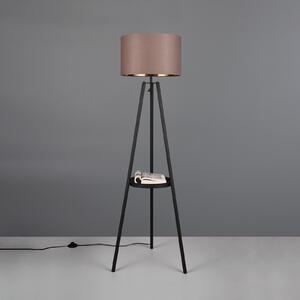 Colette lampadar, 3 picioare, negru/taupe