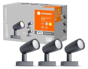 LEDVANCE SMART+ WiFi Garden Spot set de 3 bucăți, reglabil, Gri, Metal, Modern