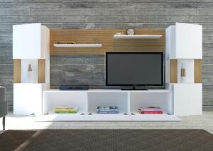 Mobilier living Loreena (Alb + teak) . 1102294