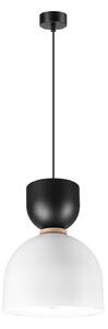 Suspensie Clementine, alb/negru, 1 lumină, E27