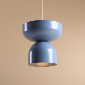 ALDEX Lampă suspendată Api, albastră, Ø 30 cm, metal, reglabil, Albastru, Camera de zi / sufragerie, Metal, Modern