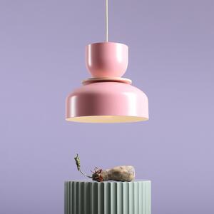Lampă suspendată Uto, roz, abajur metalic, 30 cm