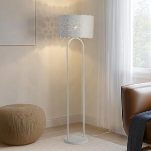 Lindby Aralena lampadar, alb, metal, înălțime 143,5 cm