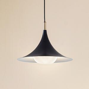 Lindby lampă suspendată Jarl, negru, metal, Ø 35 cm, G9