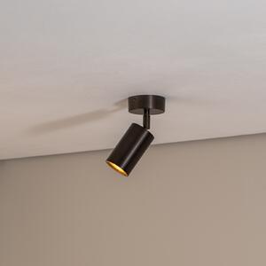 Argon Spot de plafon Sado, 1 lumină, antracit, oțel, reglabil, reglabil, Negru, Camera de zi / sufragerie, Metal, Modern
