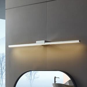 Lucande LED lampă oglindă Kivana, crom, metal, 90 cm, IP44, Metalic, Baie, Aluminiu, Modern