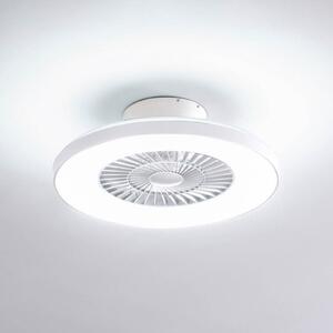 Lindby Smart LED ventilator de tavan Paavo, alb, liniștit, Tuya