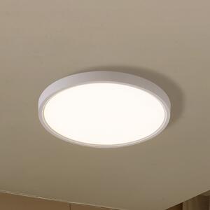 Lindby Smart plafonieră LED Deika, Ø 30 cm, alb, Tuya, reglabil, Alb, Camera de zi / sufragerie, Plastic, Modern