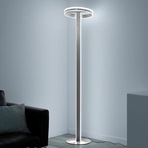 Q-Smart-Home Paul Neuhaus Q-Vito lampă de podea LED drept inel, reglabil, Metalic, Camera de zi / sufragerie, Metal, Modern