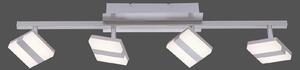 LOLA Smart Lampă spot LED LOLAsmart Sabi, 4 becuri, reglabil, Gri, Camera de zi / sufragerie, Metal, Modern