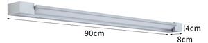 Brilagi-LED Oglindă iluminată pentru baie AQUA LINE LED/24W/230V 90 cm IP44 crom mat