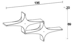 Raft Salvia 2 (alb). 1102601