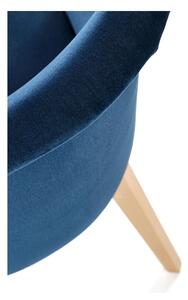 Scaun TOLEDO 2, albastru/stejar, stofa clasica/lemn de fag 57x56x86 cm