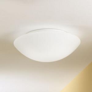 Fabas Luce Plafonieră Pandora, Ø 25 cm, sticlă, alb, reglabil, Alb, Camera de zi / sufragerie, Sticlă