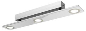 Evotec Pano plafonieră LED cu trei surse metalică, Gri, Camera de zi / sufragerie, Metal, Modern, Plafon cu flacără multiplă