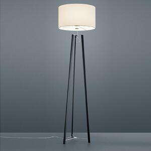Helestra Certo lampă de podea 3 picioare, alb, Alb, Camera de zi / sufragerie, Țesătură / Textil, Modern, Tripod