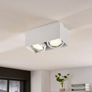 Arcchio spot de plafon Mabel, 2 becuri, 27 cm, alb, GU10, reglabil, Alb, Bucătărie, Metal, Modern