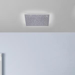 Q-Smart-Home Paul Neuhaus Q-NIGHTSKY, plafonieră LED, 60x60cm, reglabil, Metalic, Camera de zi / sufragerie, Metal, Modern