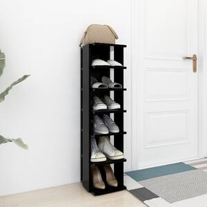 Pantofar, negru, 27,5x27x102 cm, lemn prelucrat