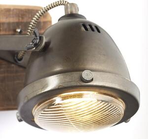 Brilliant Carmen Wood spot de perete reglabil, reglabil, Lemn, Camera de zi / sufragerie, Lemn, Design industrial