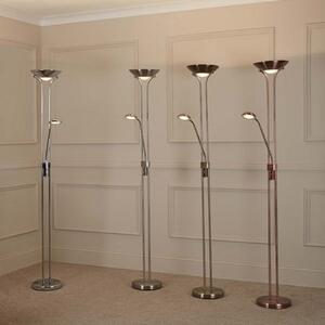 Lampadar LED Mama & Copil, alamă, lampă de lectură, dimabil