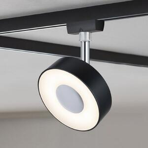 Paulmann URail Spot Circle negru dimabil 2700K, reglabil, Negru, Camera de zi / sufragerie, Metal, Modern
