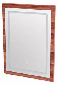 Oglinda LED pentru masuta de machiaj CRYSTAL - Walnut