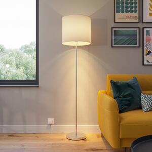 Lindby Everly lampadar cu abajur textil