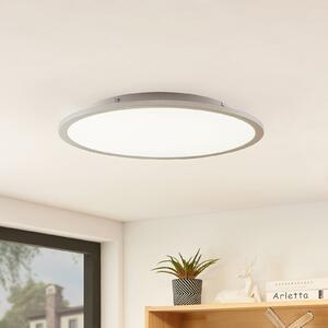 Lindby plafonieră LED Narima, 4.000 K, Ø 50 cm, argintiu, Metalic, Bucătărie, Plastic, Modern