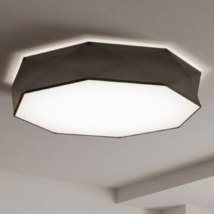 TK Lighting Plachetă plafonieră Kantoor New, Ø 88 cm, negru, reglabil, Negru, Camera de zi / sufragerie, Metal