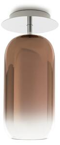 Artemide Gople Mini plafonieră bronz/argintiu, reglabil, Bronz / Alamă Veche, Camera de zi / sufragerie, Sticlă, Design