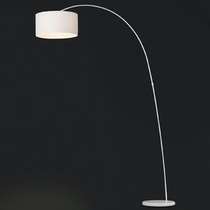 FARO BARCELONA Lampă de podea decorativă PAPUA, alb, Alb, Camera de zi / sufragerie, Metal, Modern