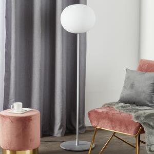FLOS Glo-Ball Floor 1 lampadar, argintiu mat
