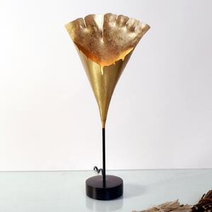 Holländer Lampă de masă Ginkgo, Auriu / Alamă, Camera de zi / sufragerie, Metal, Design
