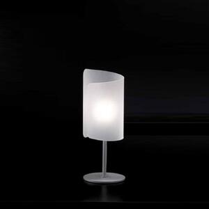 Selène Lampă de masă Papiro, satinată, Gri, Camera de zi / sufragerie, Metal, Modern