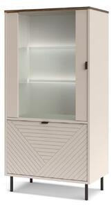 Vitrina living EVO, casmir, PAL laminat, cu iluminare LED, 69x40x136 c