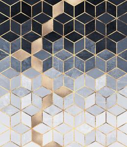 Ilustrație Soft Blue Gradient Cubes, Elisabeth Fredriksson