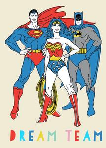 Poster de artă Justice League - Dream Team, (26.7 x 40 cm)