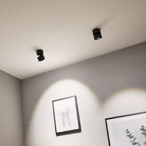 Paulmann Spircle spot LED aplicat negru mat, Negru, Camera de zi / sufragerie, Metal, Modern
