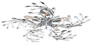 Plafonieră Flash din metal, crom, Ø 65 cm