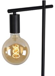 Lucide Lampă de podea Leanne, negru, Negru, Camera de zi / sufragerie, Metal, Modern